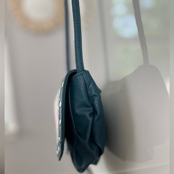 CANDIES Vegan Leather Pink Purple Rose Sequins Studded Mini Crossbody Purse Bag - Picture 6 of 14